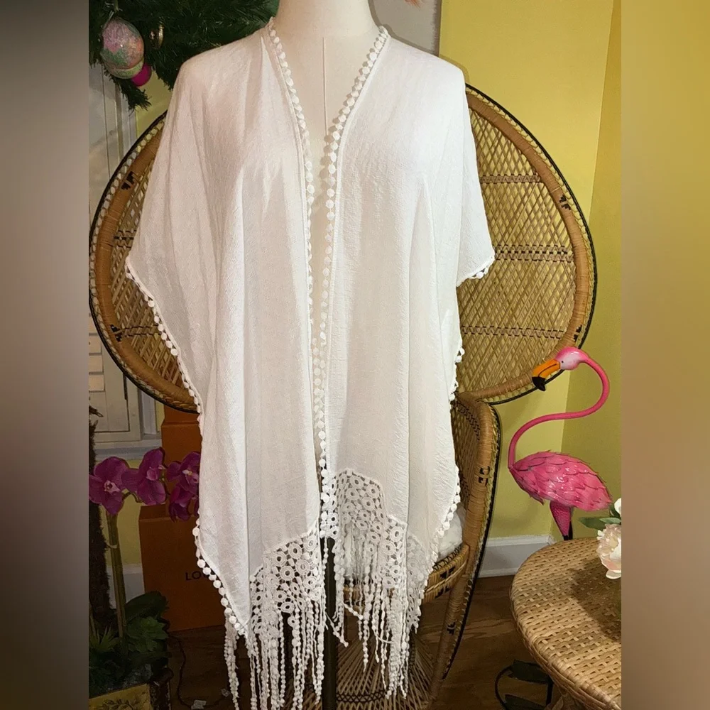 Vintage Lace Kimono One Size - Picture 10 of 14